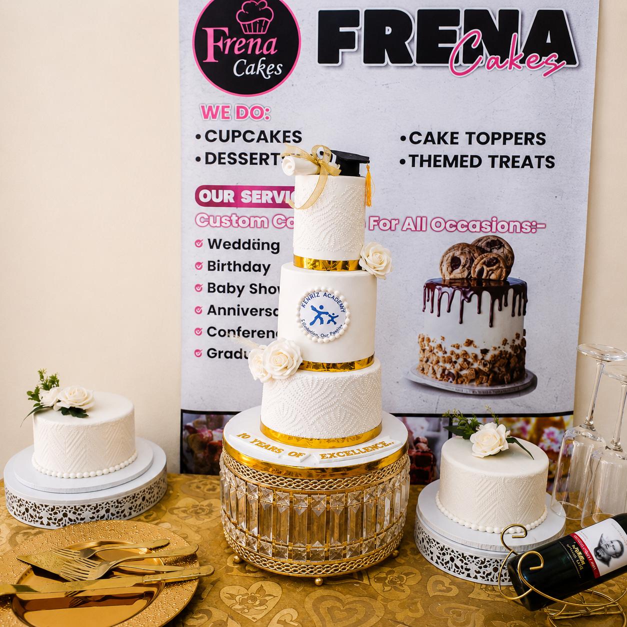 Tall wedding cake photo